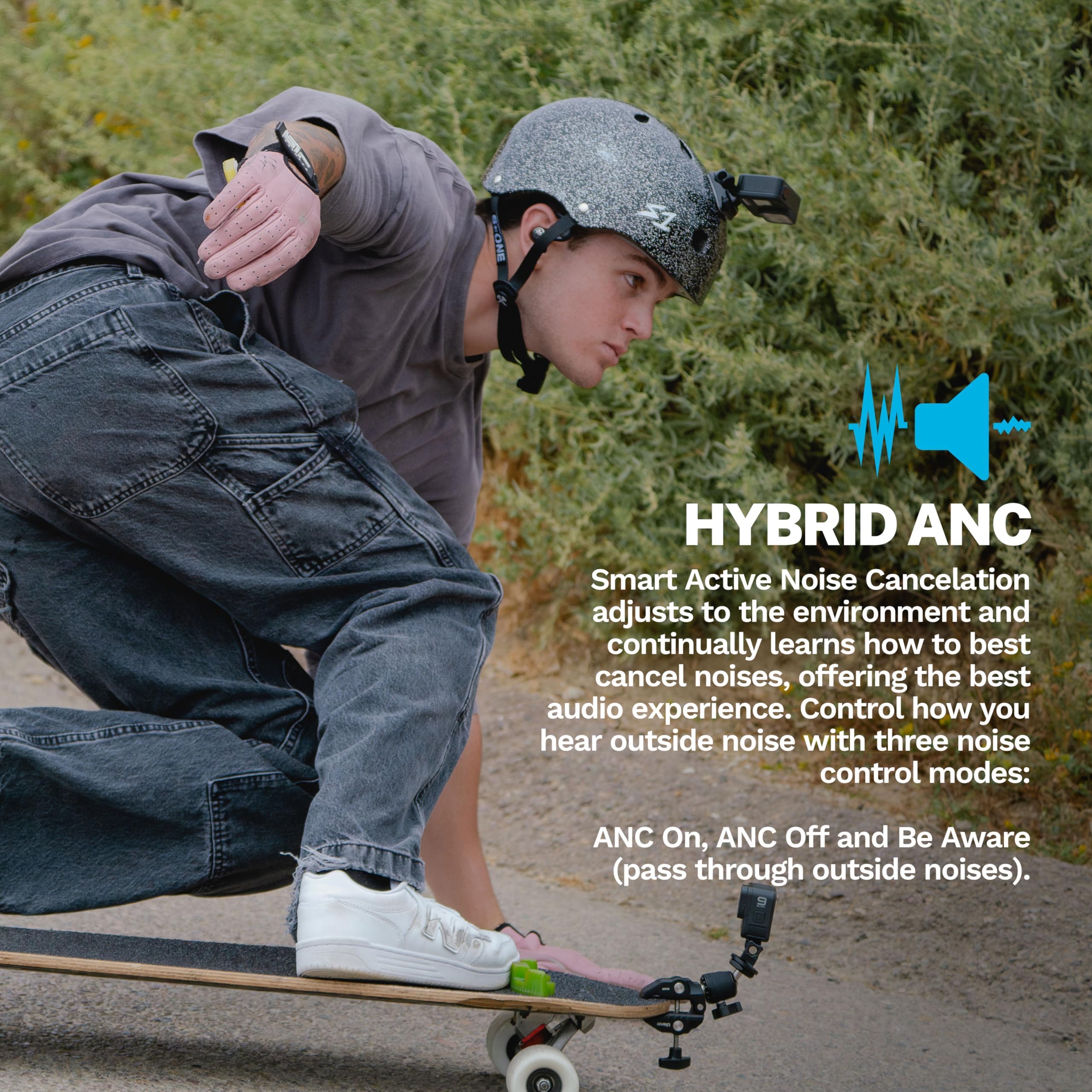 JLab Epic Air Sport ANC 3 True Wireless Bluetooth Earbuds for Active Workout, Hybrid Dual Drivers for Premium Sound, Hi-Res Audio, Spatial Audio, AAC, Sweatproof, 12+ Hours Playtime, Google Fast Pair - Image 4