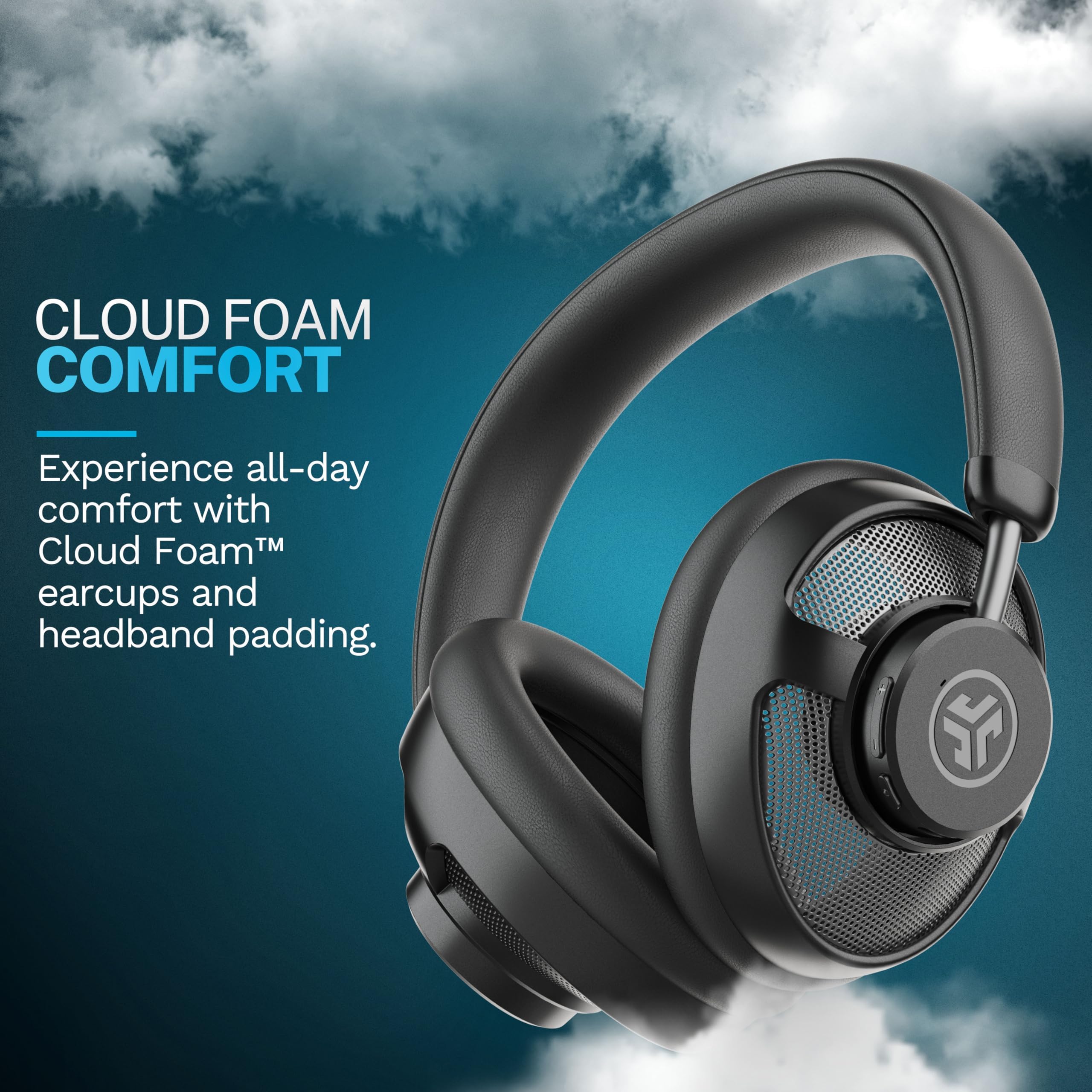 JLab JBuds Open Wireless Headphones, Black, Open-Back, Immersive Sound, Dual Coaxial 35mm + 12mm Drivers, Comfortable Breathable Open Fit, All Day Listening 24 Hour Playtime, Customize App - Image 5