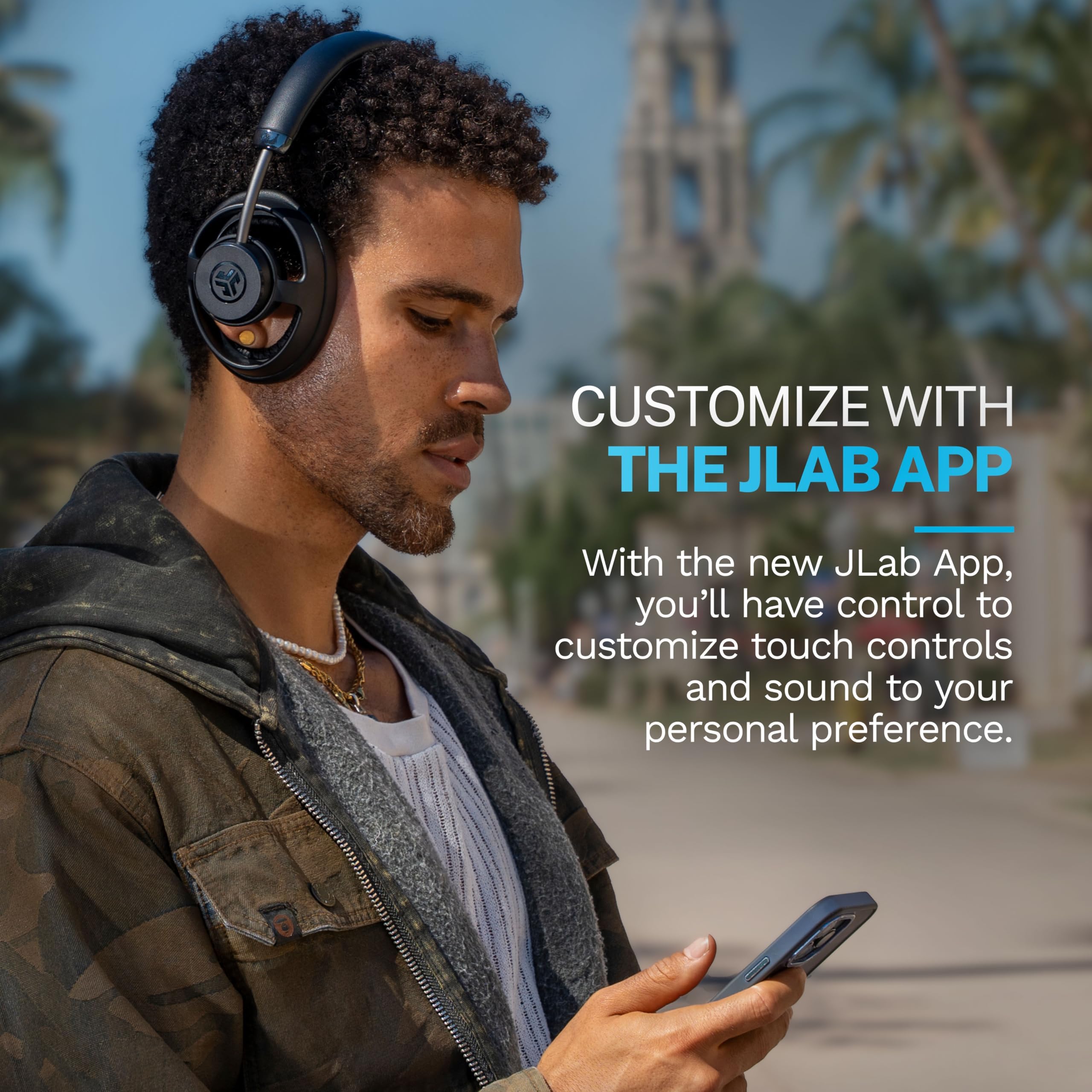 JLab JBuds Open Wireless Headphones, Black, Open-Back, Immersive Sound, Dual Coaxial 35mm + 12mm Drivers, Comfortable Breathable Open Fit, All Day Listening 24 Hour Playtime, Customize App - Image 6