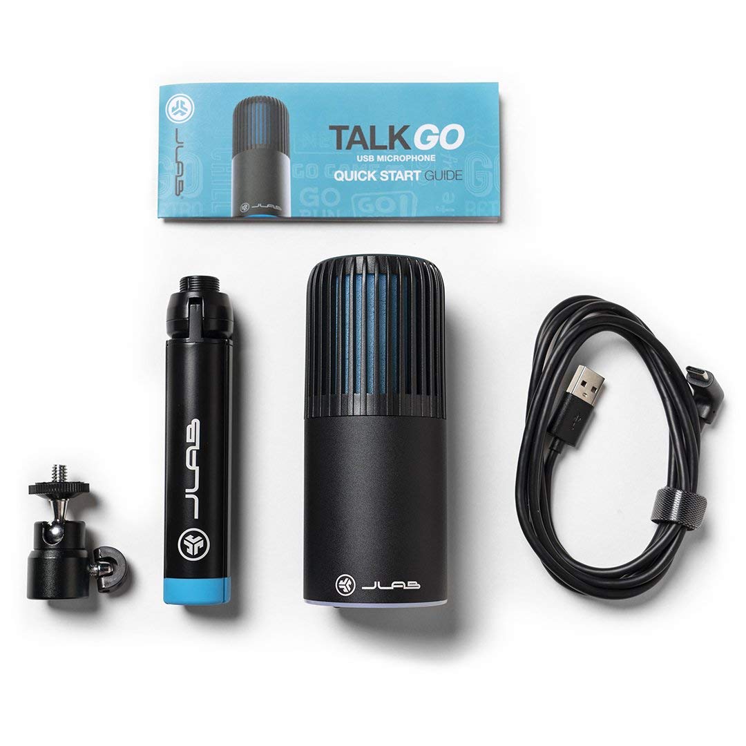 JLab Talk Go USB Microphone, USB-C Output, Cardioid or Omnidirectional, 96k Sample Rate, 20Hz, 20kHz Frequency Response, Volume Control and Quick Mute, Plug and Play - Image 5